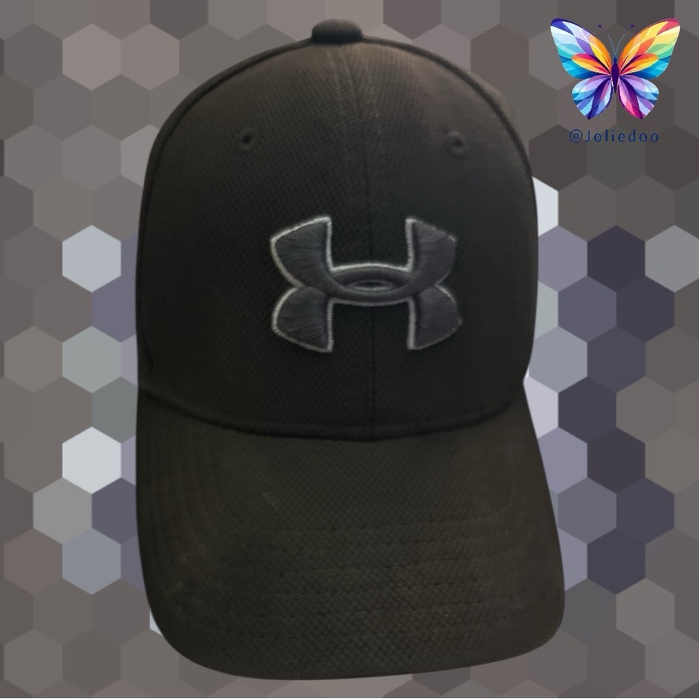 Under Armour Black Cap with Grey Logo for Youth Kids Unisex SM/MD